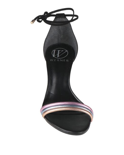 Werner Black Thong Sandal