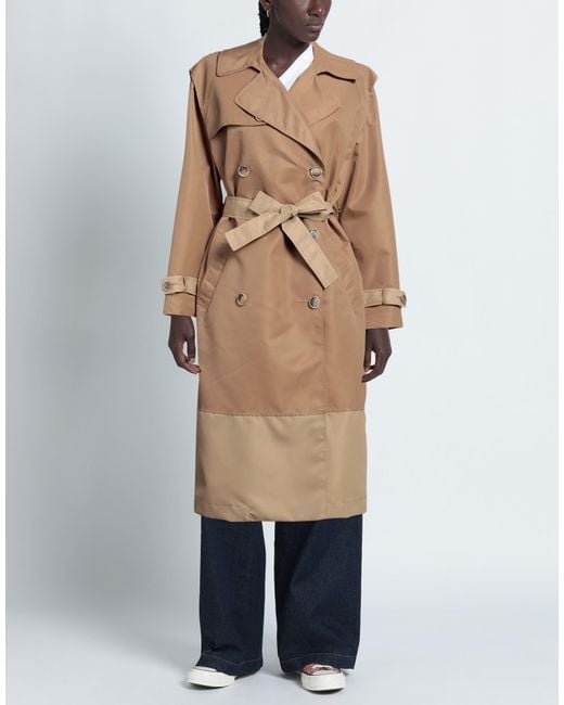 Semicouture Natural Overcoat & Trench Coat