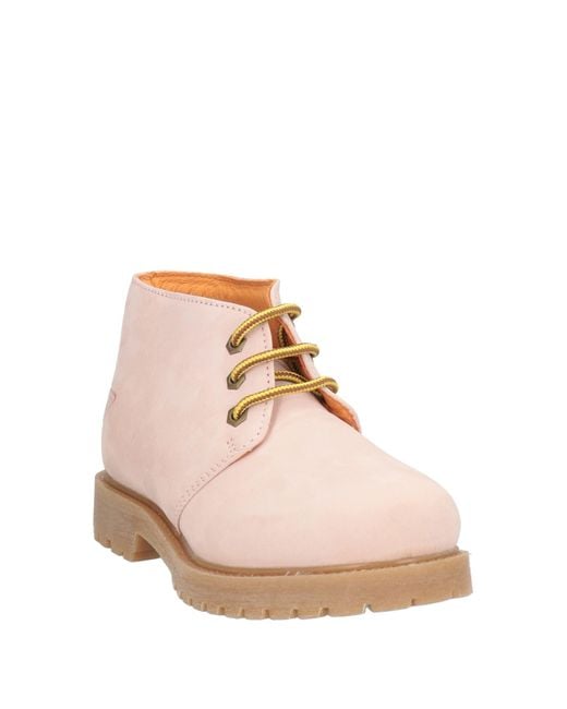 Docksteps Pink Ankle Boots Leather