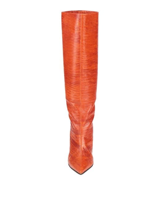 Aldo Castagna Red Boot Soft Leather