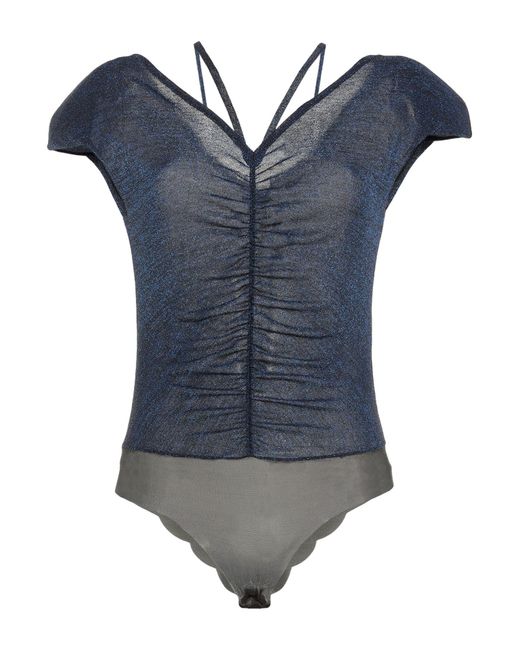 SIMONA CORSELLINI Blue Bodysuit