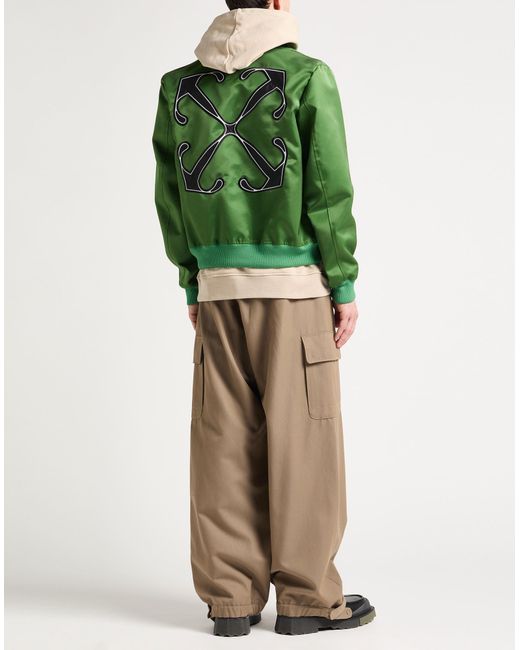Off-White c/o Virgil Abloh Green Jacket Polyamide, Polyester, Wool, Acrylic for men