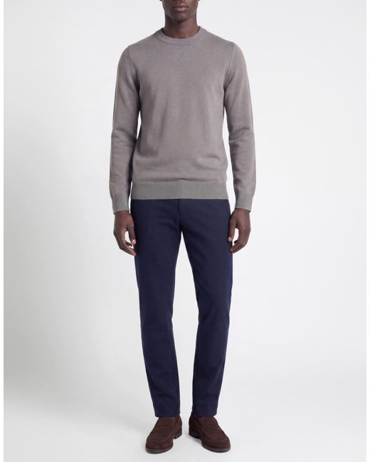Fedeli Gray Sweater Cashmere for men