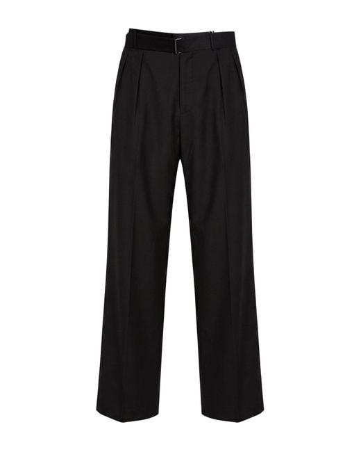 Tagliatore Black Pants Virgin Wool, Cotton for men