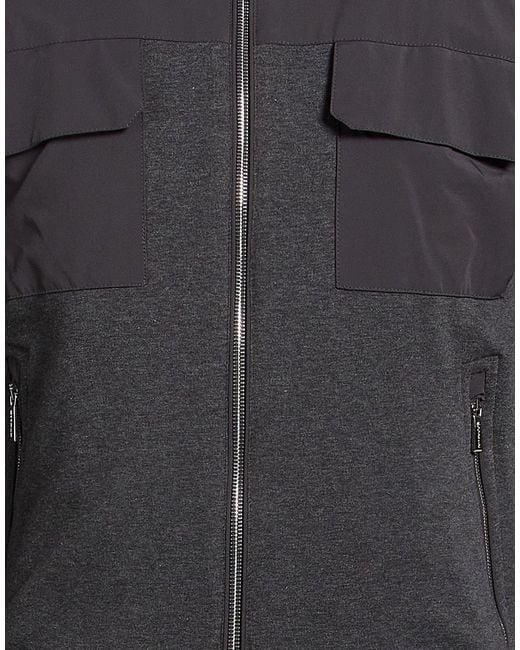 Moorer Gray Jacket Cotton, Elastane for men