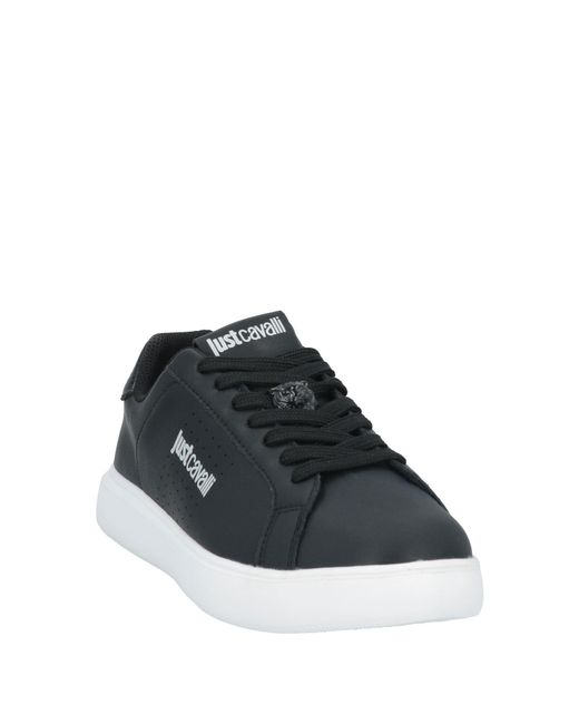 Just Cavalli Black Sneakers Leather