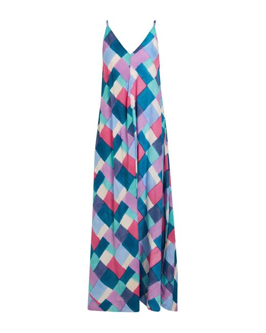 Lisa Corti Blue Maxi-Kleid