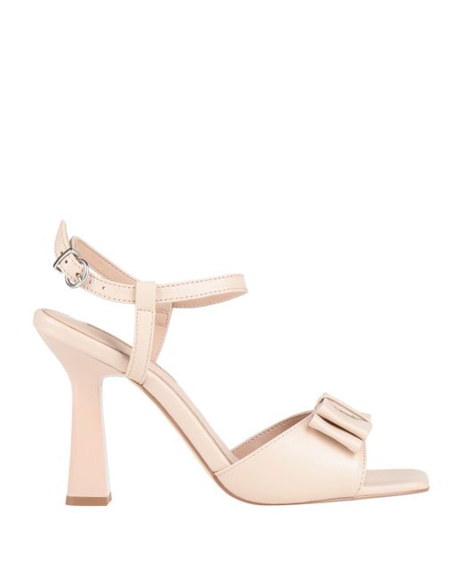 CafeNoir Natural Sandals Leather