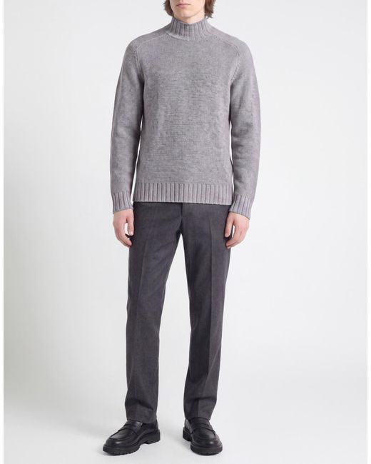Alpha Studio Gray Turtleneck for men