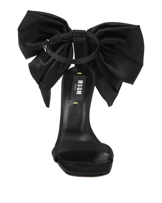 MSGM Black Sandals