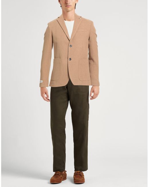 Berna Natural Blazer Acrylic, Polyester, Wool for men