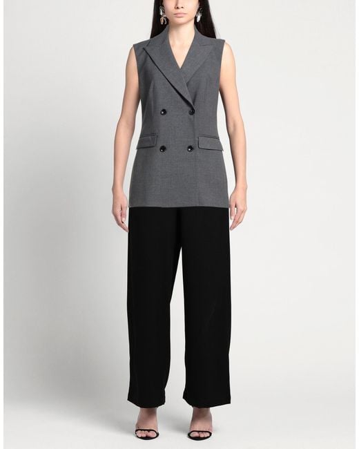 Nora Barth Gray Blazer Polyester, Viscose, Wool, Elastane