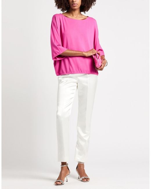 Fedeli Pink Fuchsia Top Viscose, Elastane