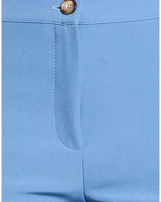 Diana Gallesi Blue Slate Pants Polyester, Elastane