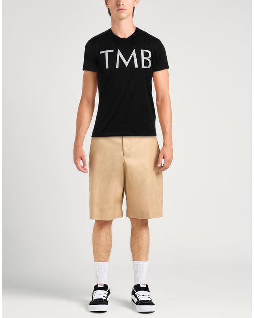 Tombolini Black T-Shirt Cotton for men