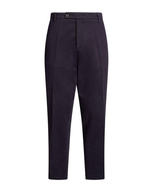 Messagerie Blue Pants Cotton, Elastane for men