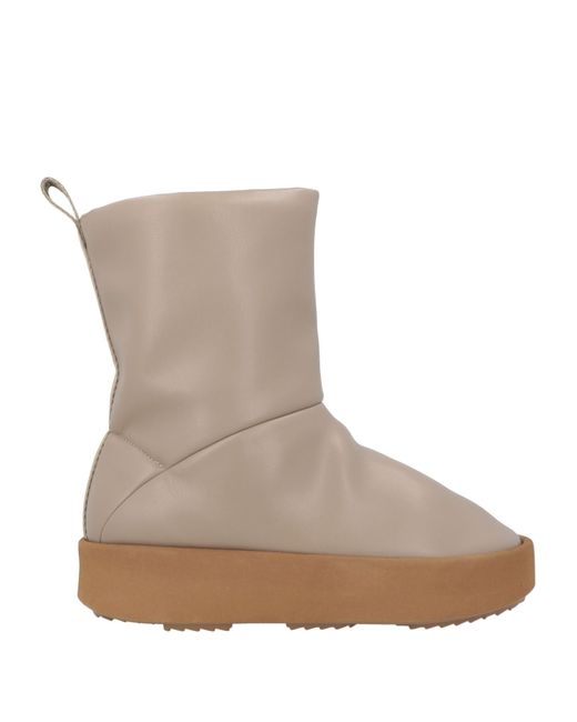 PIUMESTUDIO Brown Ankle Boots Textile Fibers