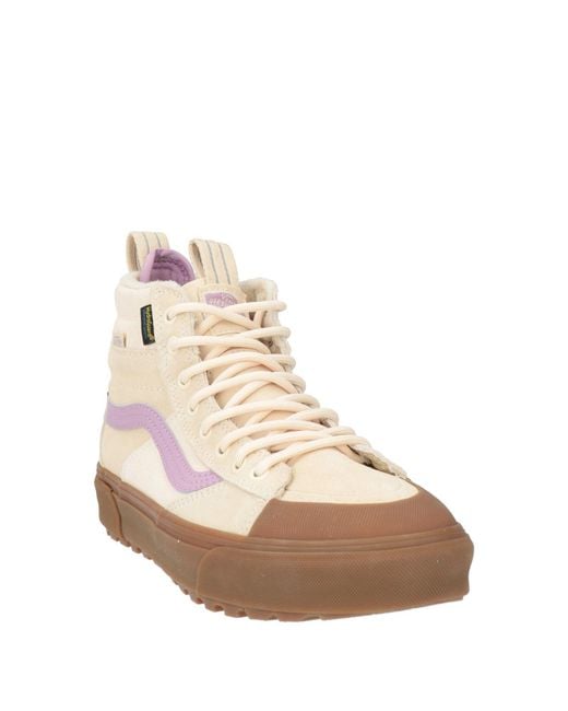Vans Natural Ivory Sneakers Leather, Textile Fibers