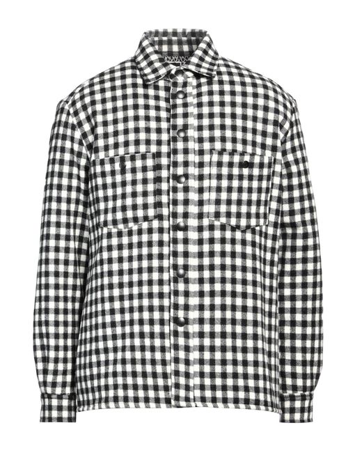 Destin Black Shirt Wool, Cashmere, Polyester for men