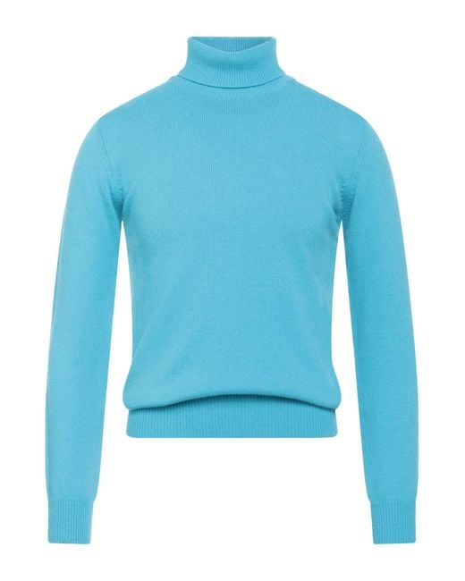 Abkost Blue Turtleneck for men