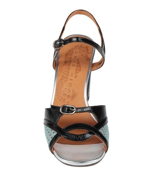 Chie Mihara Metallic Sandals Leather