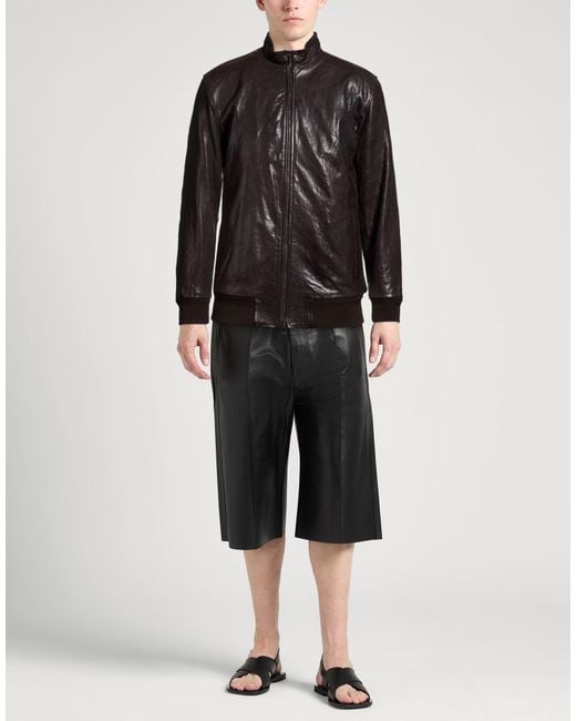 Barba Napoli Black Dark Jacket Leather for men