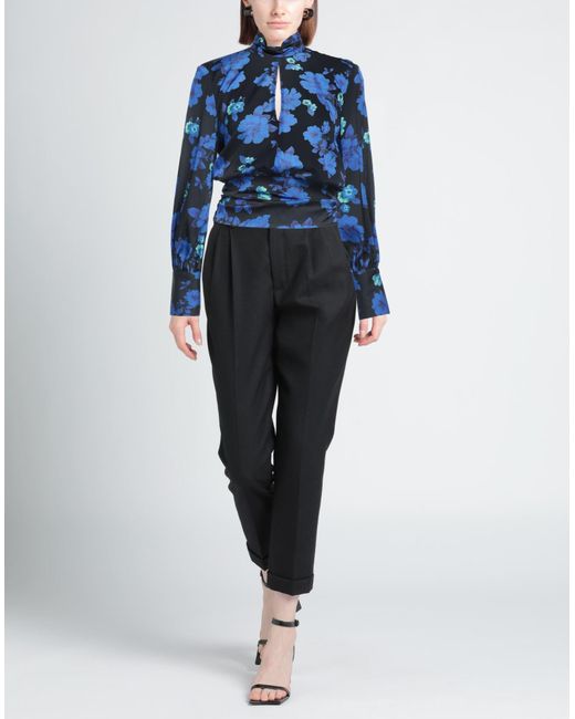 SIMONA CORSELLINI Blue Top Polyester, Elastane