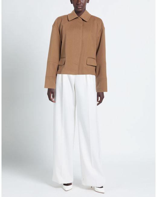 FEDERICA TOSI Brown Jacket Virgin Wool, Cashmere
