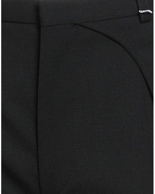 Ssheena Black Pants Polyester, Virgin Wool, Elastane