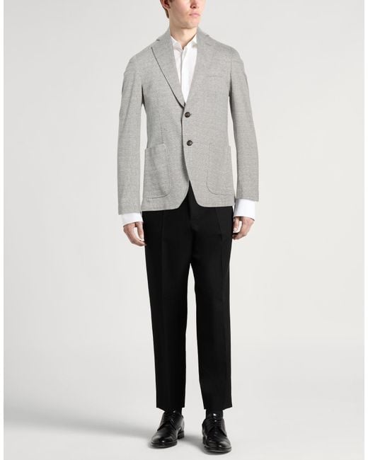 Tombolini Gray Blazer Cotton for men
