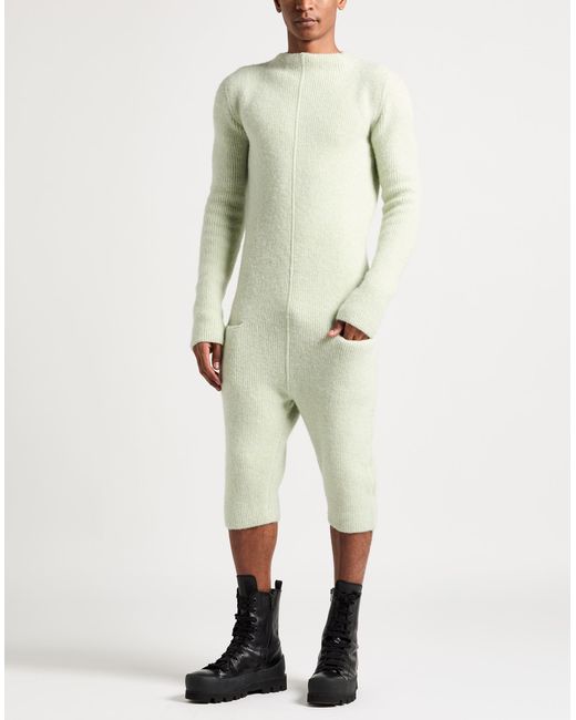 Rick Owens Green Playsuit Virgin Wool for men