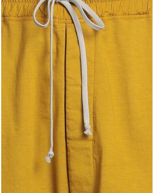 Rick Owens Yellow Shorts & Bermuda Shorts for men