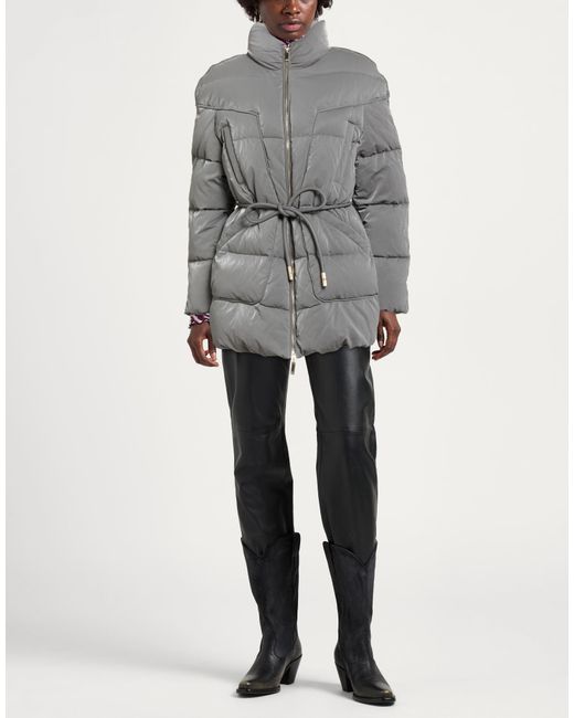 Elisabetta Franchi Gray Puffer