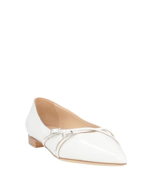 Baldinini Natural Ballet Flats Leather