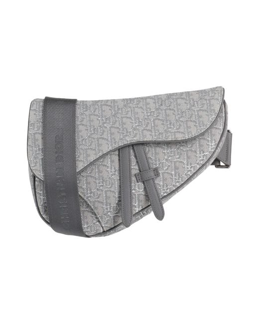 Dior Gray Cross-Body Bag Textile Fibers