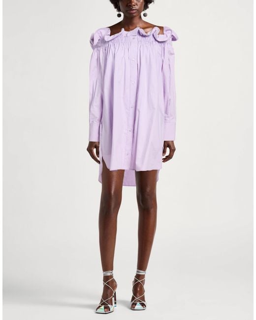 Dondup Purple Mini Dresses
