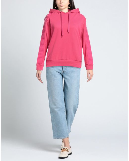 Moschino Pink Sweatshirt Cotton, Elastane