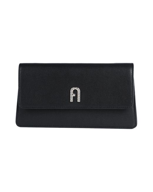 Furla Black Diamante Mini Crossbody -- Handbag Leather