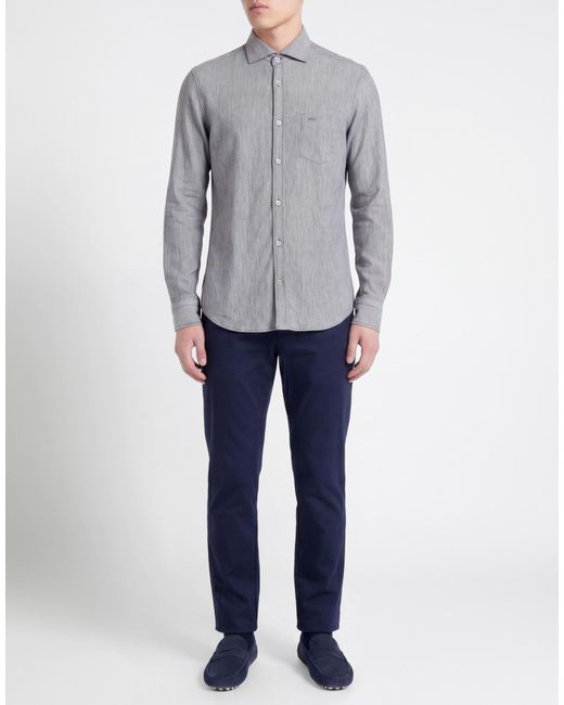 Paul & Shark Gray Shirt Wool for men