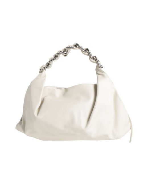 Burberry White Handbag Leather