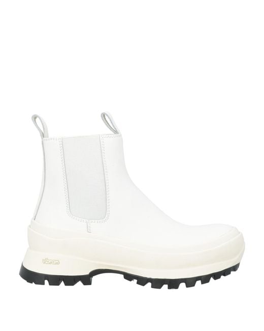 Jil Sander White Stiefelette