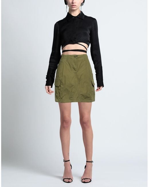 KENZO Green Mini Skirt