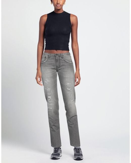 People Gray Denim Pants