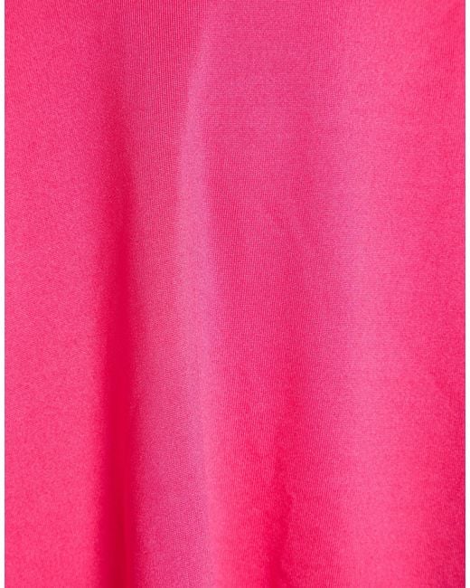 EA7 Pink Fuchsia Mini Skirt Polyester, Elastane