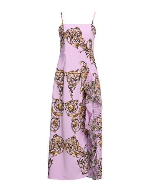 Versace Jeans Couture Purple Midi-Kleid