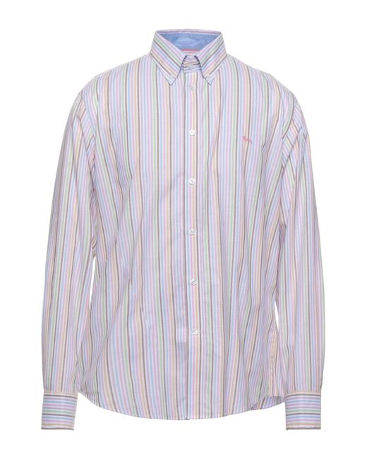 Harmont & Blaine Cotton Shirt in Pink for Men - Lyst