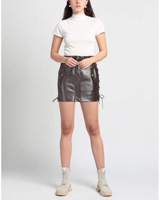 NIKKIE Gray Mini Skirt