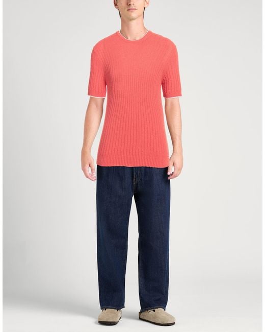 Fedeli Pink Sweater Cotton, Polyamide for men