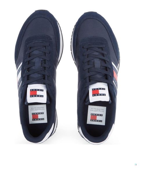 Tommy Hilfiger Casual Runner-Sneaker mit Logo in Blue für Herren