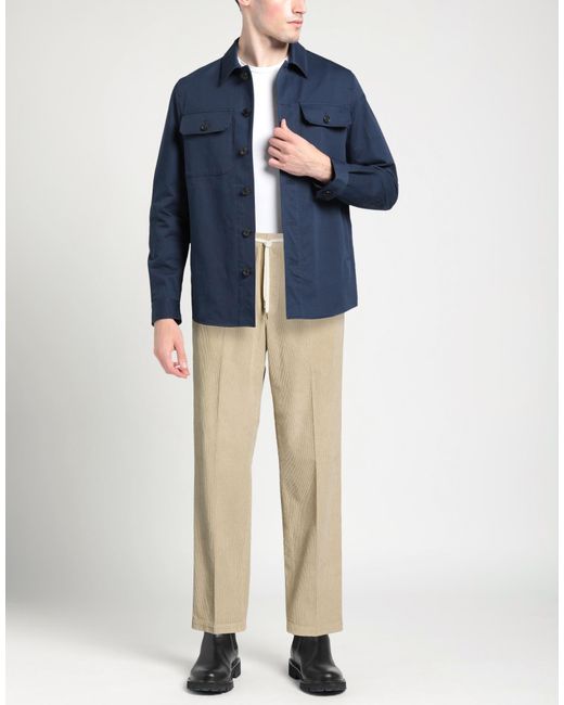 Cellar Door Natural Pants Cotton, Elastane for men